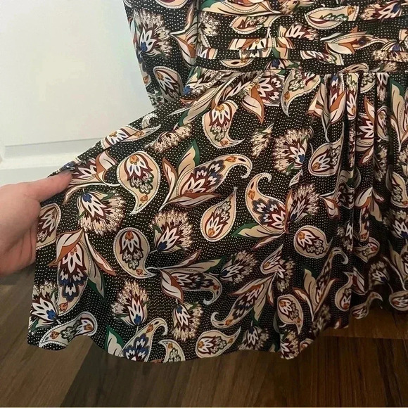 Maje Isley Wrap-effect Printed Satin Playsuit- Size 36; Like New without tags - Picture 3 of 16